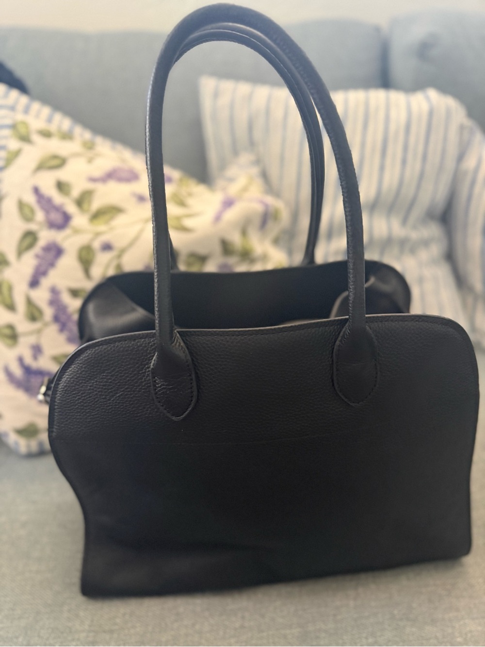 Classic Black Satchel Bag - Women